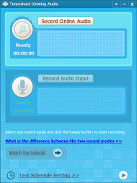 Showing the recording options in Tenorshare iGetting Audio
